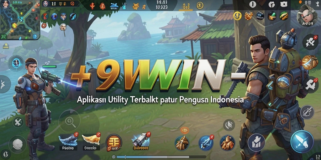 Tampilan utama aplikasi 9WIN yang menampilkan alat pengelolaan tugas.