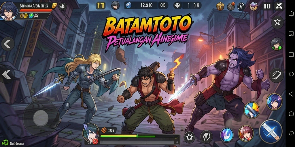 Tampilan epik gameplay BATAMTOTO yang penuh aksi dan petualangan.