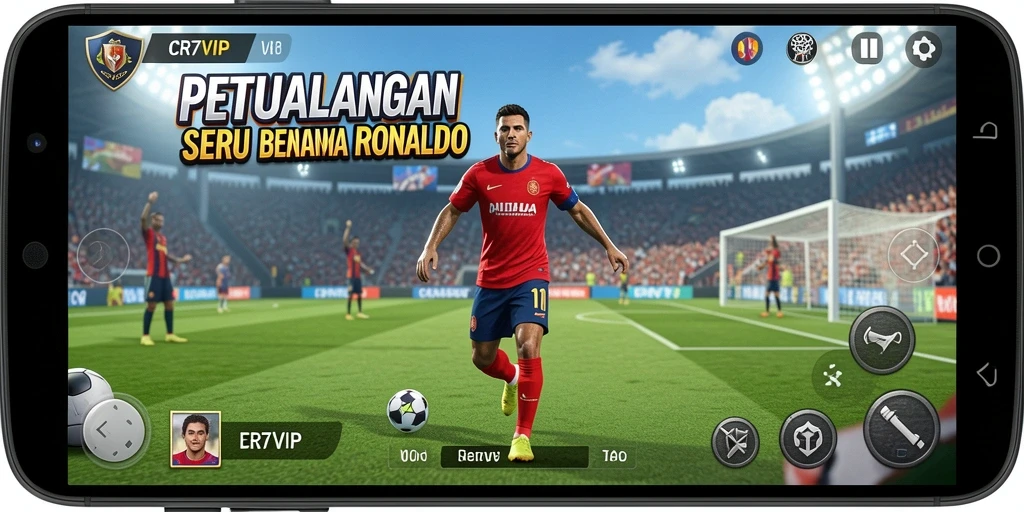 Tangkapan layar utama CR7VIP menunjukkan momen seru dalam petualangan.