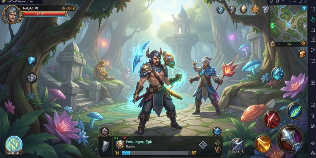 Screenshot menunjukkan gameplay seru NAGA1001 dengan pertempuran epik.