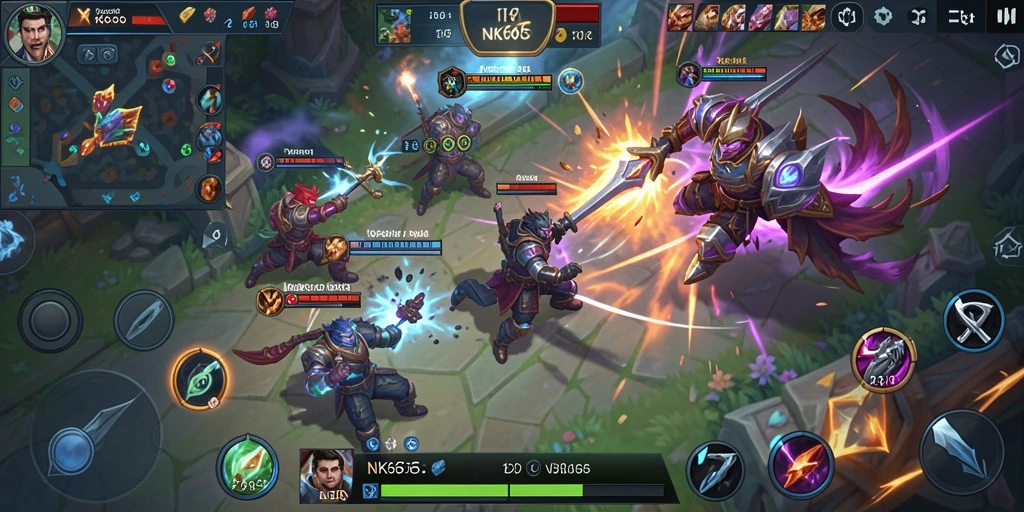 Tangkapan layar menarik dari gameplay intens di NK666.