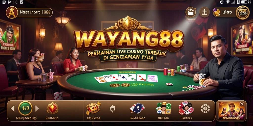 Tampilan gameplay Live Casino yang mendebarkan di WAYANG88.